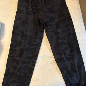 Lululemon Athletica Black Track Pants Relaxed Fit Joggers